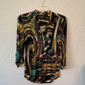 New Directions Multicolor blouse
